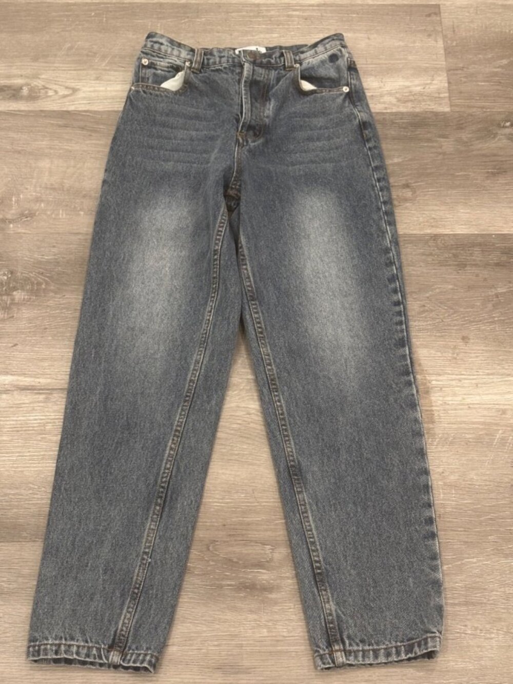 Rouje Paris Jeans High Rise Straight Cotton Indigo Wash Womens 36
